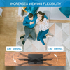 Universal Swivel TV Stand-Table Top TV Stand Base for 37-75 inch LCD OLED Flat Screen 4K TVs Height Adjustable TV Stand Mount with Heavy Duty Tempered Glass Base VESA 800x400mmJYPTV-199