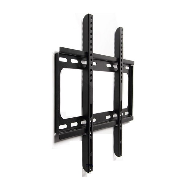 Black Ultra-Slim TV Bracket with Spirit Level, Flat to Wall Mount use for most TVs Mount
