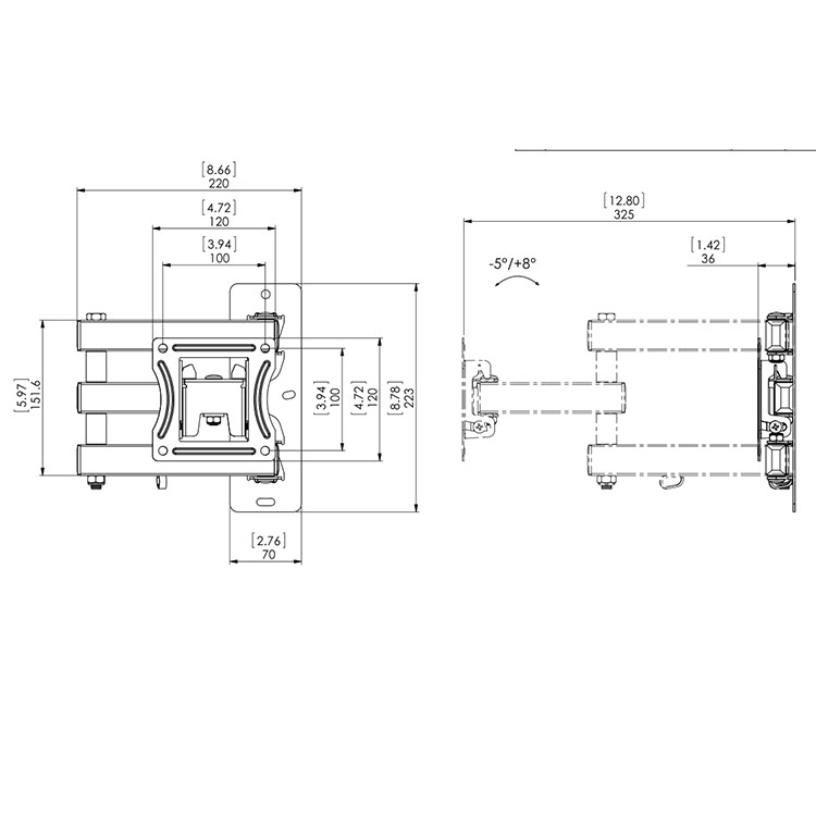 Swivel TV Wall Bracket JYLCD-251